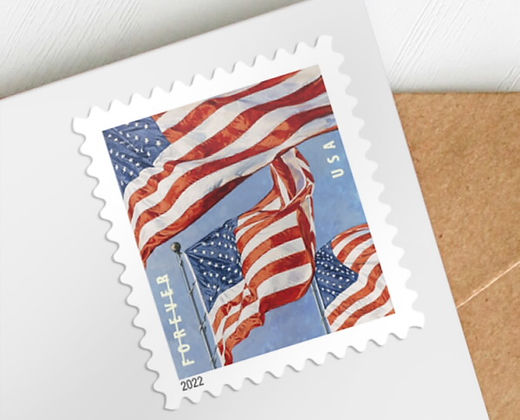 US FLAG FOREVER POSTAGE STAMP COIL/ROLL