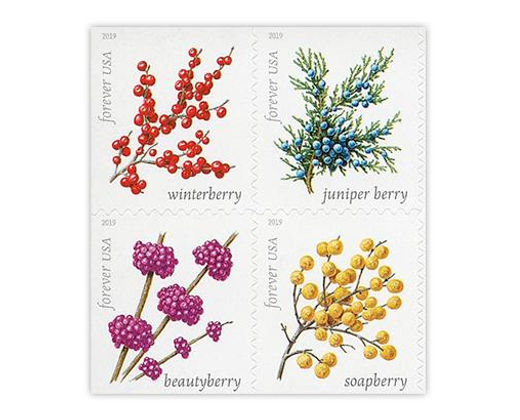 WINTER BERRIES FOREVER STAMPS