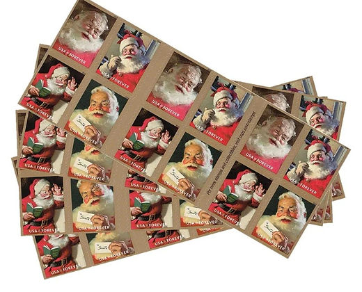SPARKLING SANTA CHRISTMAS FOREVER STAMPS