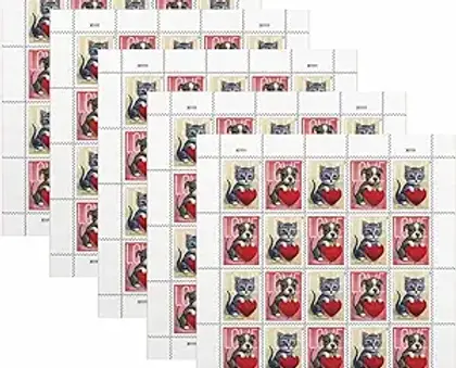 KITTEN & PUPPY LOVE FOREVER STAMPS