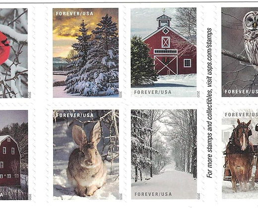 WINTER SCENES FOREVER STAMPS