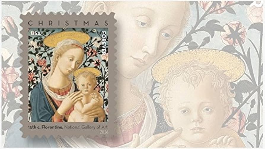 FLORINTINE MADONNA & CHILD CHRISTMAS FOREVER STAMPS